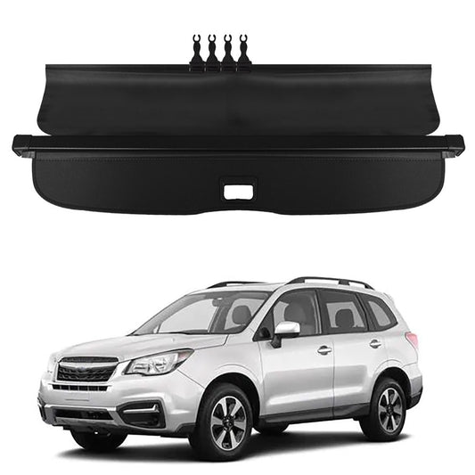 munirater Black Rear Trunk Cargo Luggage Security Shade Cover Replacement for 2014-2018 Subaru Forester Manual Door