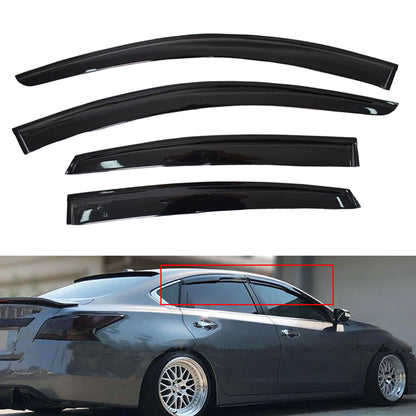 4PCS Window Visor Vent Rain Guard Deflector Car Windshield Replacement for 2013-2015 Altima Sedan JDM 3D